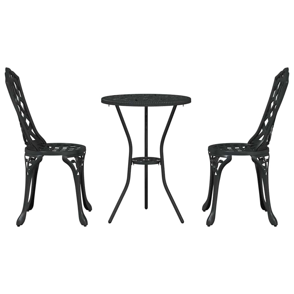 Have Bistro Sæt 3 pcs Sort Aluminium