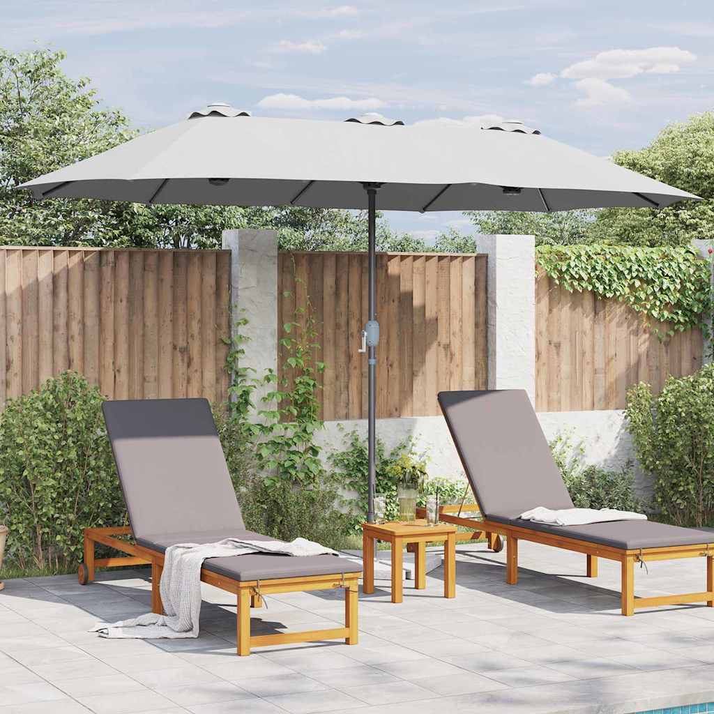 Havesol Sandfarvet 370 x 197 x 239 cm Polyester og Aluminium