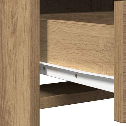 Klædeskab 2 pcs Brun 78.5 x 41 x 135 cm Konstrueret træ