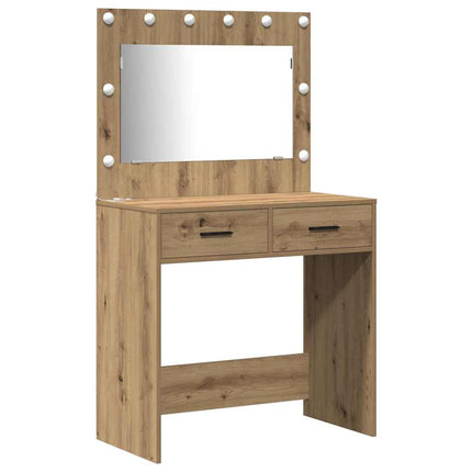 Klædeskab 2 pcs Brun 78.5 x 41 x 135 cm Konstrueret træ