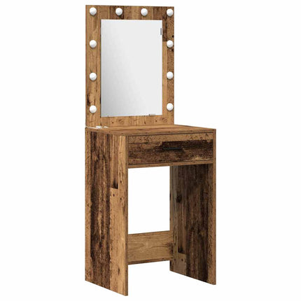 Klædeskab 3 pcs Brun 40 x 41 x 135 cm Konstrueret træ