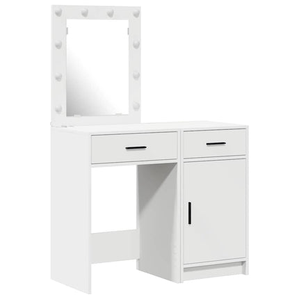 Klædeskab 2 stk. Hvid 50 x 41 x 135 cm Konstrueret træ