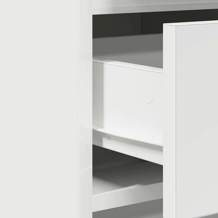 Klædeskab 3 stk. Hvid 78,5 x 41 x 135 cm Konstrueret træ