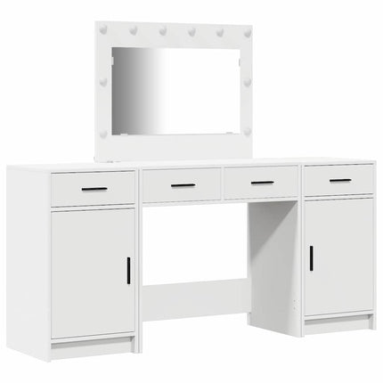Klædeskab 3 stk. Hvid 78,5 x 41 x 135 cm Konstrueret træ