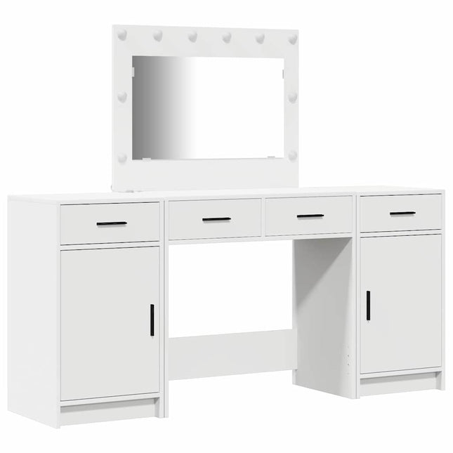 Klædeskab 3 stk. Hvid 78,5 x 41 x 135 cm Konstrueret træ