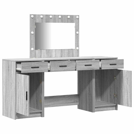 Klædeskab 3 stk. Grå 78,5 x 41 x 135 cm Konstrueret træ