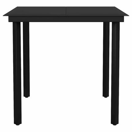 3 dele spisebordssæt til haven polyrattan glas brun