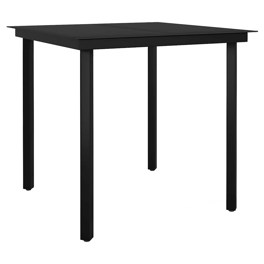 spisebordssæt til haven 3dele med hynder polyrattan glas grå