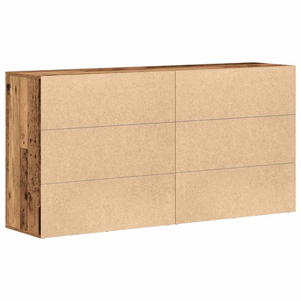 Sideboard 2 stk. Gammelt træ 79 x 38 x 80 cm Konstrueret træ