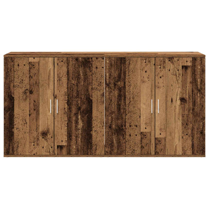 Sideboard 2 pcs Gammelt træ 79 x 38 x 80 cm Konstrueret træ