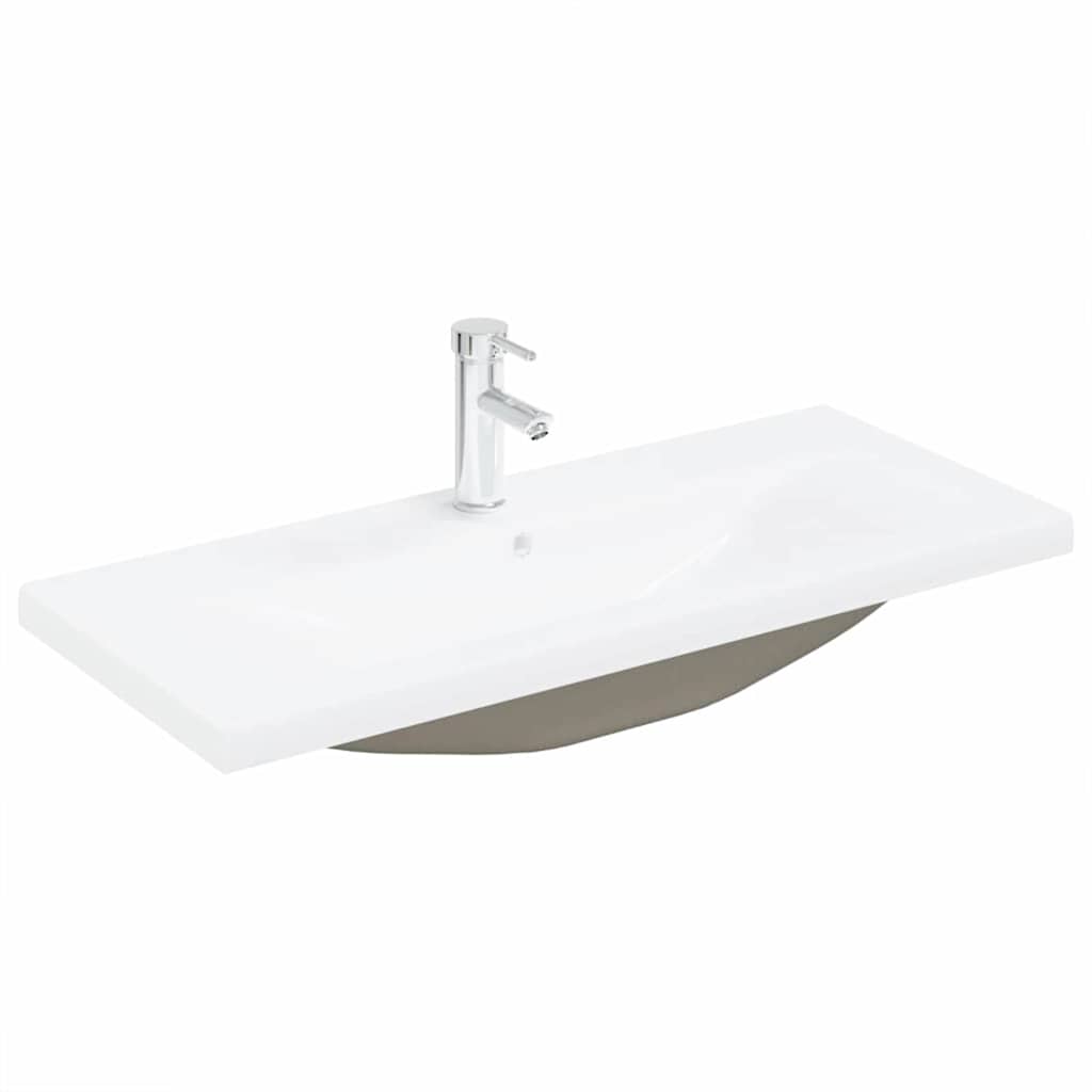 Badeværelsesmøbel sæt Vægmonteret 3 pcs Sort eg Konstrueret træ