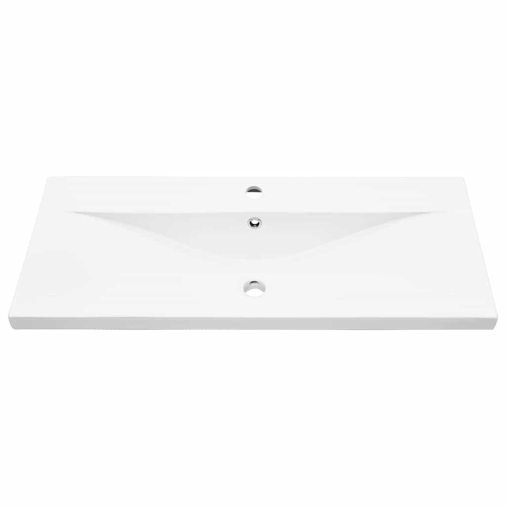 Badeværelsesmøbel sæt Vægmonteret 3 pcs Sort eg Konstrueret træ