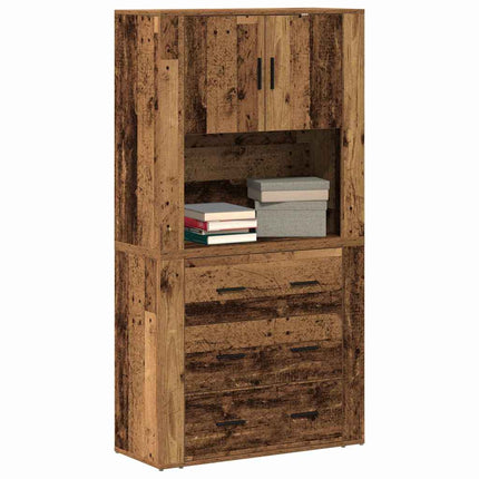 Highboard Gammelt træ 80 x 33 x 150 cm Konstrueret træ