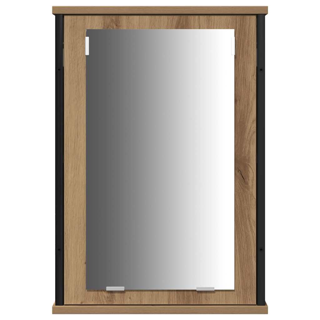 Badeværelsesmøbel sæt 4 pcs Artisan Egetræ Konstrueret træ