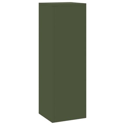 Planteholder 2 pcs Olivengrøn 24 x 24 x 75 cm Stål