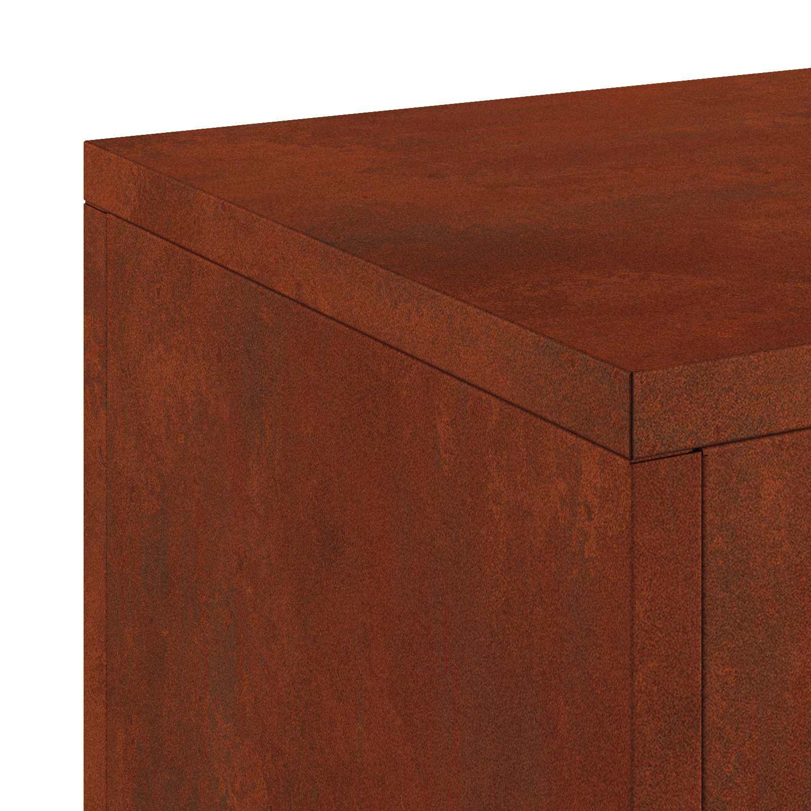 Planteholder 2 pcs Rusten 24 x 24 x 75 cm Cortenstål