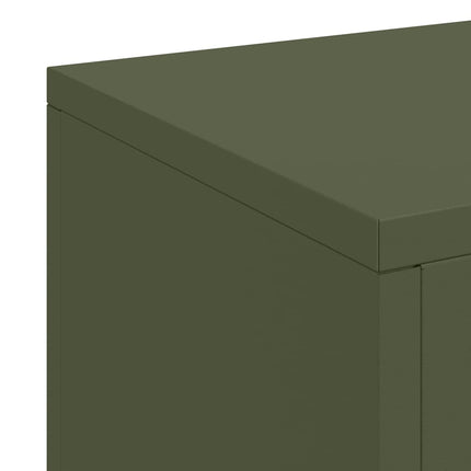 Planteholder 3 pcs Olivengrøn Stål
