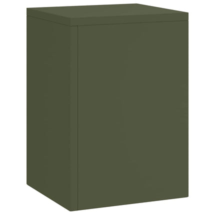 Planteholder 3 pcs Olivengrøn Stål