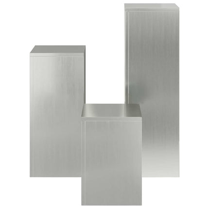 Planteholder 3 pcs Sølv Galvaniseret stål