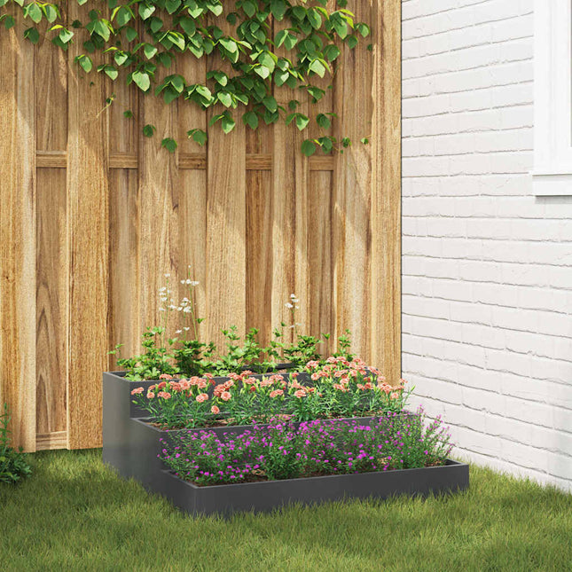 Have Blomsterkrukke Antracit 90 x 90 x 35 cm Koldvalset stål