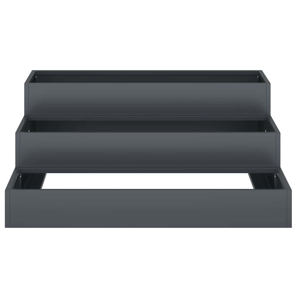 Have Blomsterkrukke Antracit 90 x 90 x 35 cm Stål