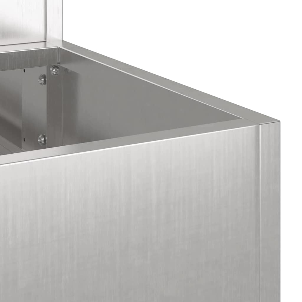 Have Blomsterkrukke Sølv 90 x 90 x 35 cm Rustfrit stål