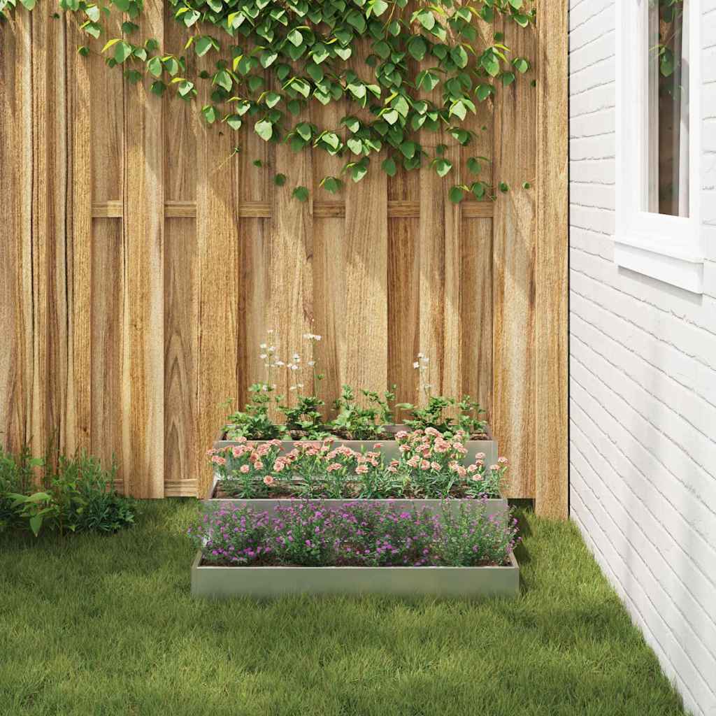 Have Blomsterkrukke Sølv 90 x 90 x 35 cm Galvaniseret stål