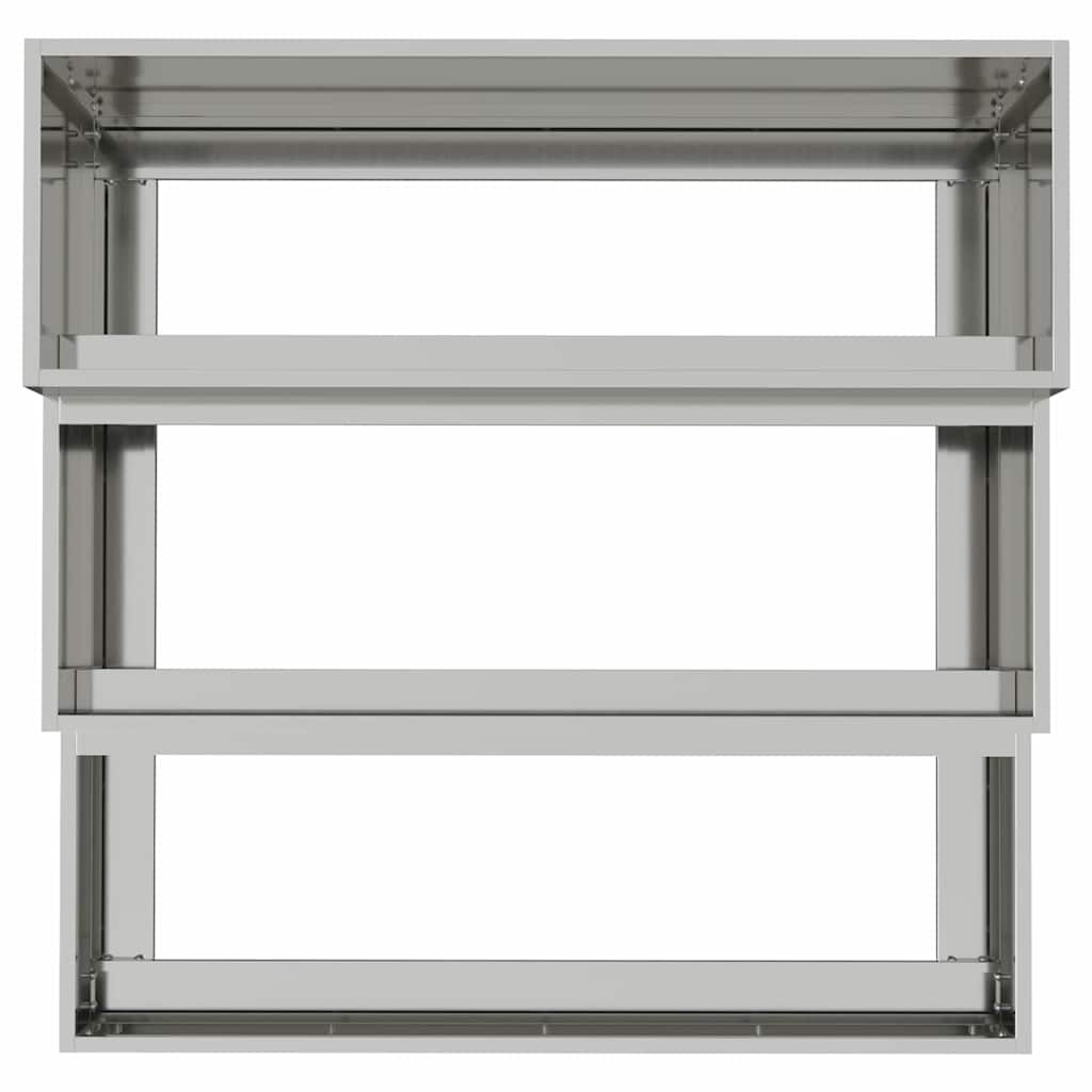 Have Blomsterkrukke Sølv 90 x 90 x 35 cm Galvaniseret stål