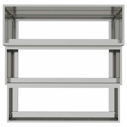 Have Blomsterkrukke Sølv 90 x 90 x 35 cm Galvaniseret stål
