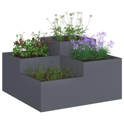 Have Blomsterkrukke Antracit 80 x 80 x 48 cm Stål