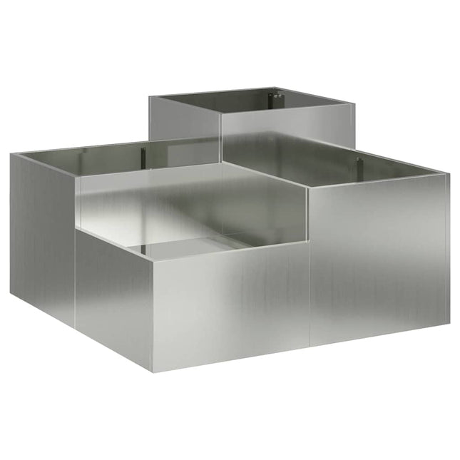 Have Blomsterkrukke Sølv 80 x 80 x 48 cm Galvaniseret stål