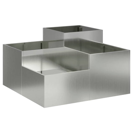 Have Blomsterkrukke Sølv 80 x 80 x 48 cm Galvaniseret stål