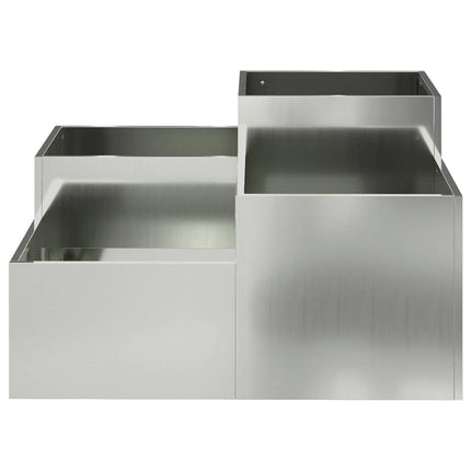 Have Blomsterkrukke Sølv 80 x 80 x 48 cm Galvaniseret stål