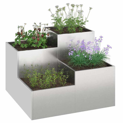 Have Blomsterkrukke Sølv 80 x 80 x 60 cm Rustfrit stål