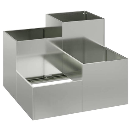 Have Blomsterkrukke Sølv 80 x 80 x 60 cm Galvaniseret stål