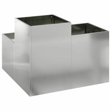 Have Blomsterkrukke Sølv 80 x 80 x 60 cm Galvaniseret stål