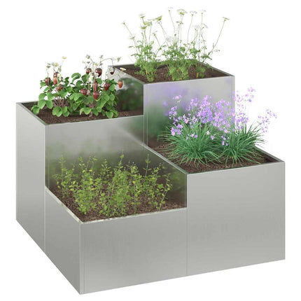 Have Blomsterkrukke Sølv 80 x 80 x 60 cm Galvaniseret stål