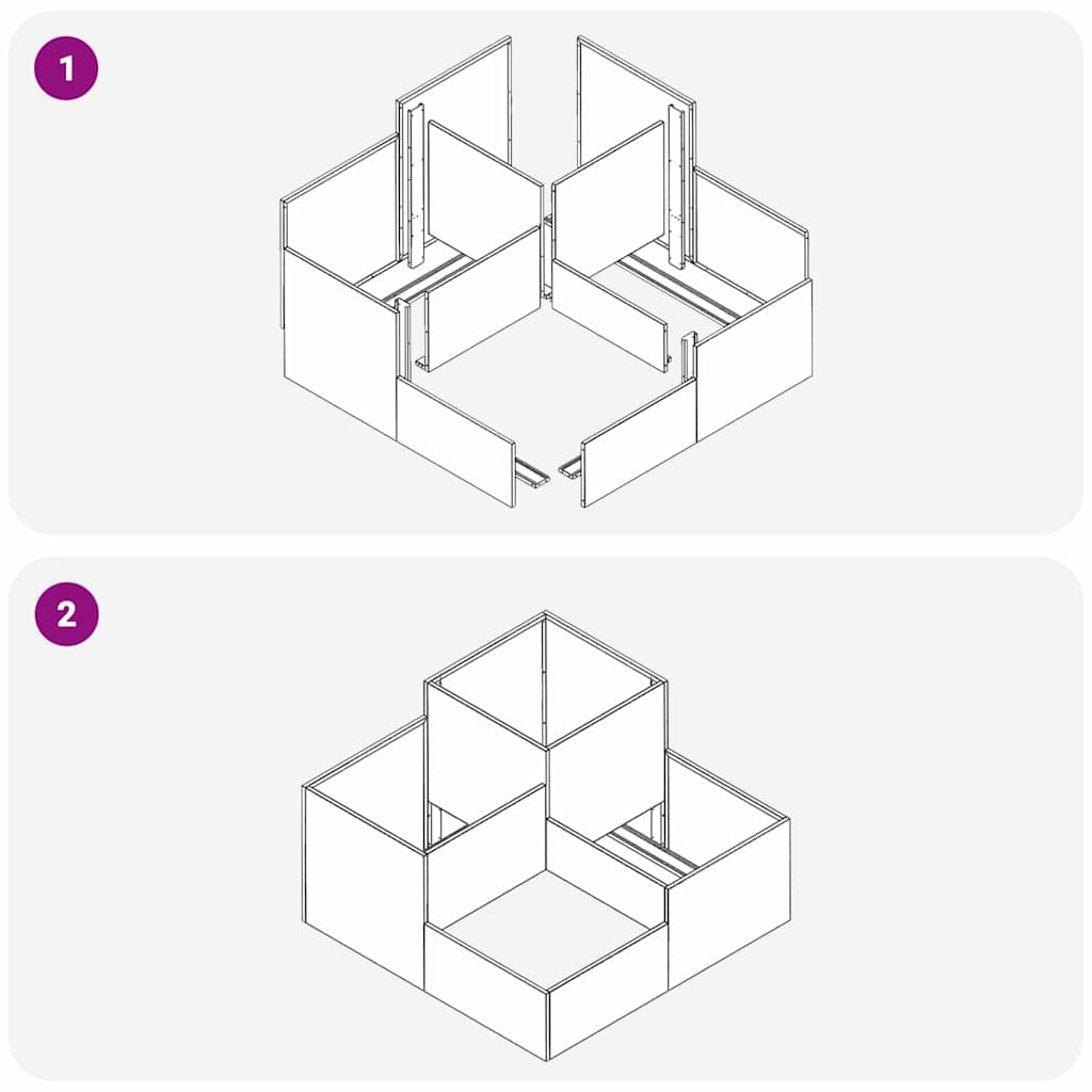 Have Blomsterkrukke Antracit 100 x 100 x 60 cm Stål