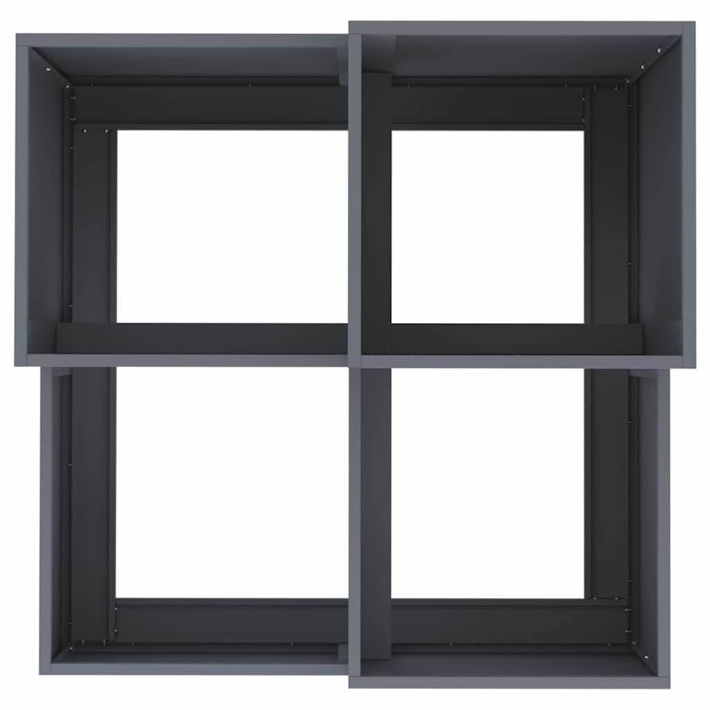 Have Blomsterkrukke Antracit 100 x 100 x 60 cm Stål