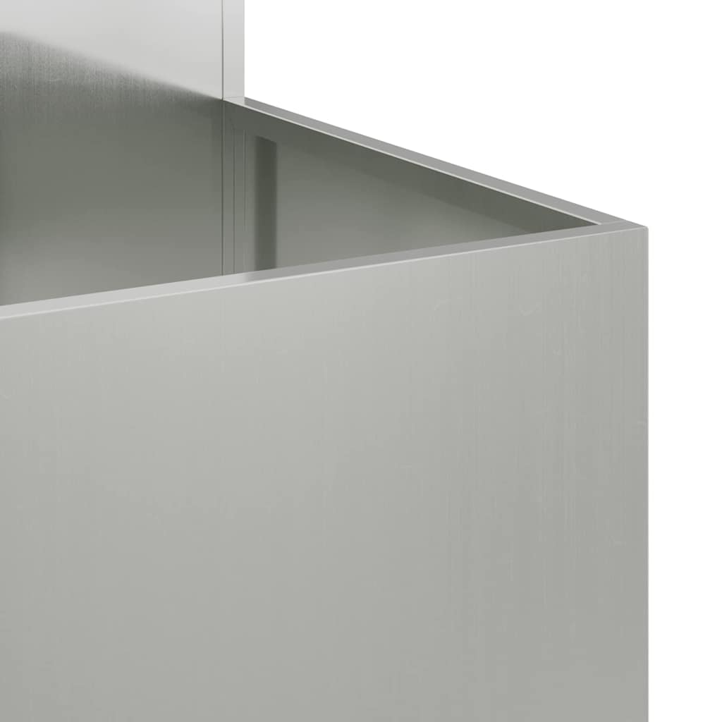 Have Blomsterkrukke Sølv 100 x 100 x 60 cm Galvaniseret stål