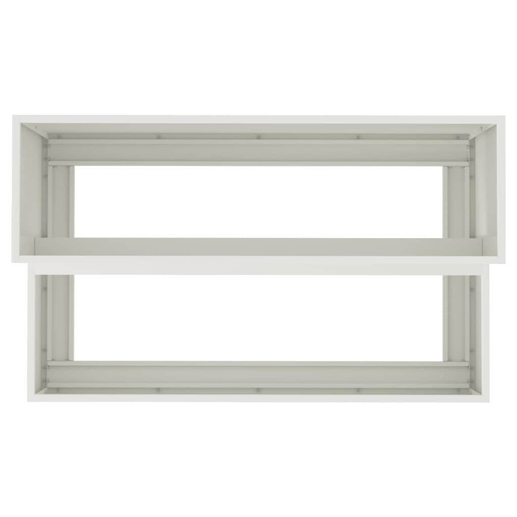 Have Blomsterkrukke Hvid 100 x 60 x 45 cm Stål