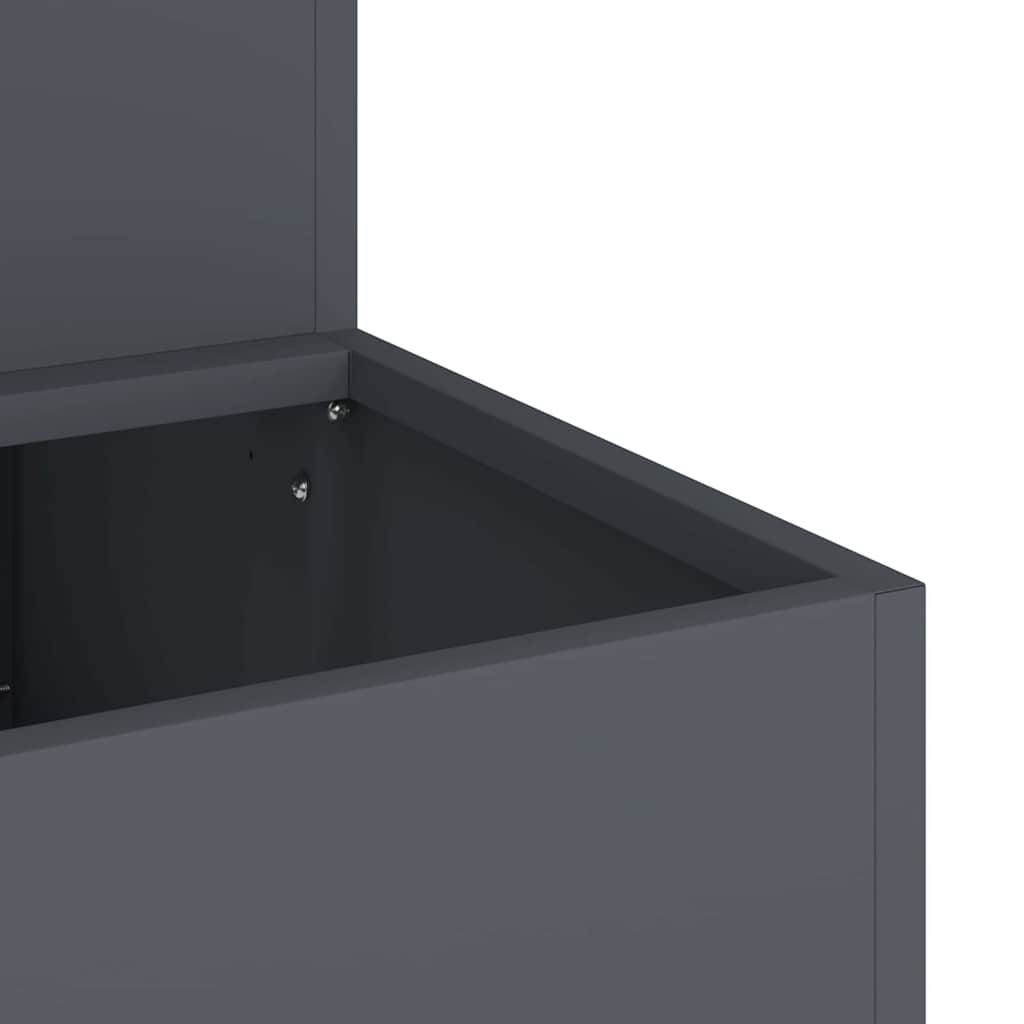 Have Blomsterkrukke Antracit 100 x 60 x 45 cm Stål