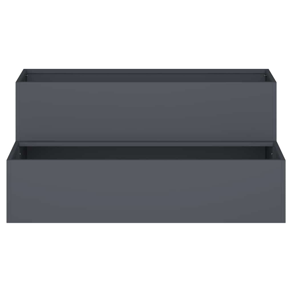 Have Blomsterkrukke Antracit 100 x 60 x 45 cm Stål