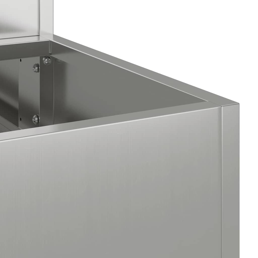 Have Blomsterkrukke Sølv 100 x 60 x 45 cm Galvaniseret stål