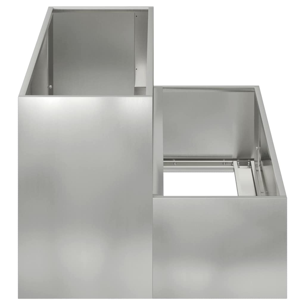 Have Blomsterkrukke Sølv 100 x 60 x 45 cm Galvaniseret stål