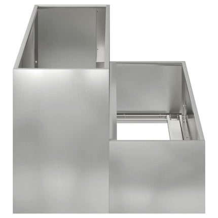 Have Blomsterkrukke Sølv 100 x 60 x 45 cm Galvaniseret stål