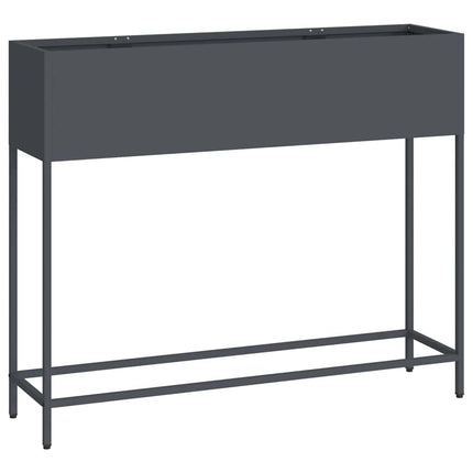 Hævet haveplante Antracit 100 x 26 x 82 cm Stål