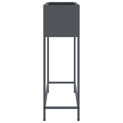 Hævet haveplante Antracit 100 x 26 x 82 cm Stål