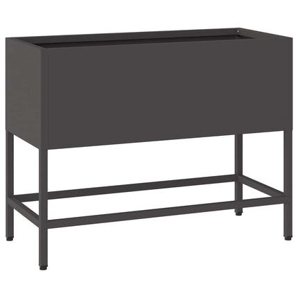 Hævet haveplante Sort 60 x 26 x 45 cm Stål