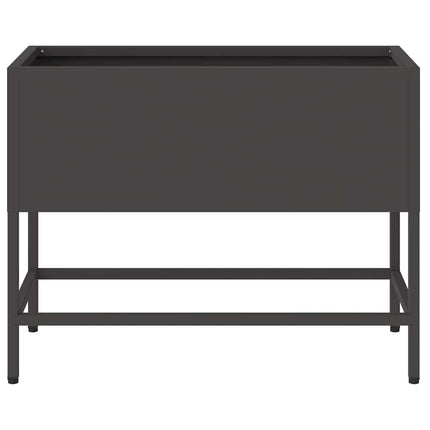 Hævet haveplante Sort 60 x 26 x 45 cm Stål